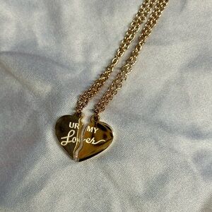 Taylor Swift Lover BFF Rose Gold Necklace (Fanmade)